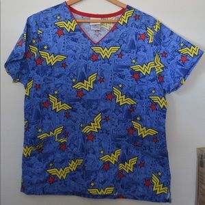 Wonder Woman scrub top